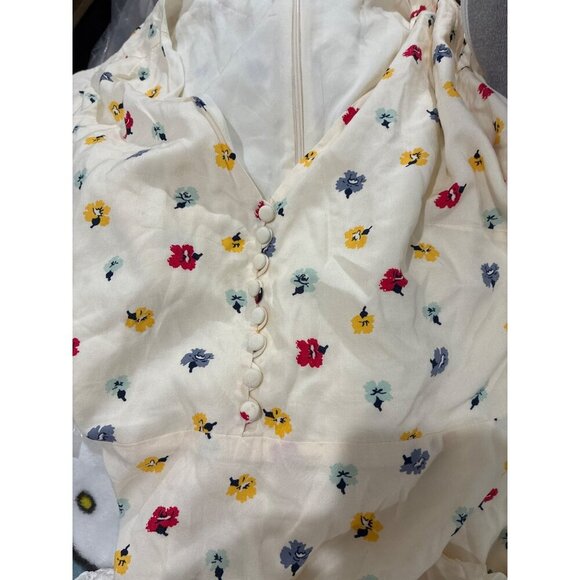 Madewell Dress Orchard Flutter Sleeve floral feminine midi dress size 8 - Picture 7 of 7